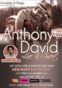 Anthony David Live in Concert